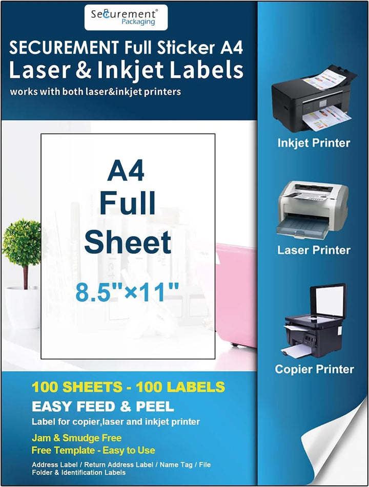 Suitable For A4 Sheet Printers - Without Cut (Glossy)