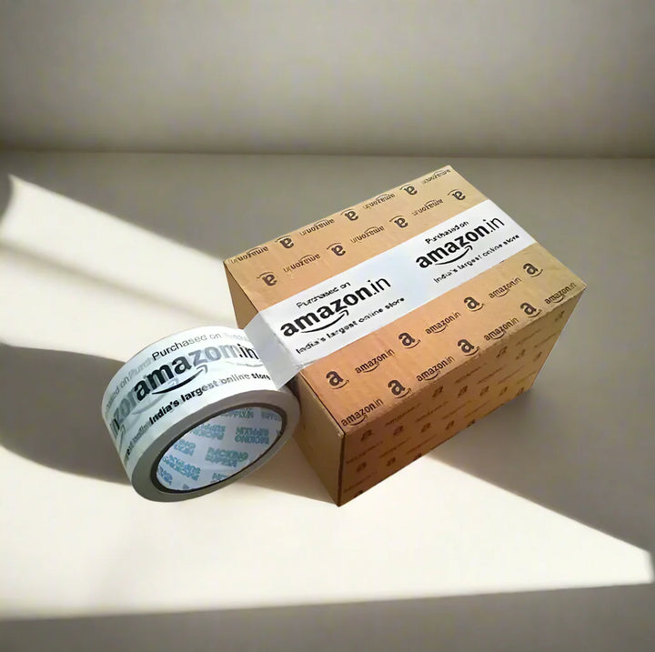 Amazon Branded BOPP Tapes 48 mm (2 Inch) x 65 Mtr Length/Roll- Milkywhite